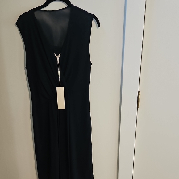 Halston Heritage Black Midi Dress - Picture 1 of 11